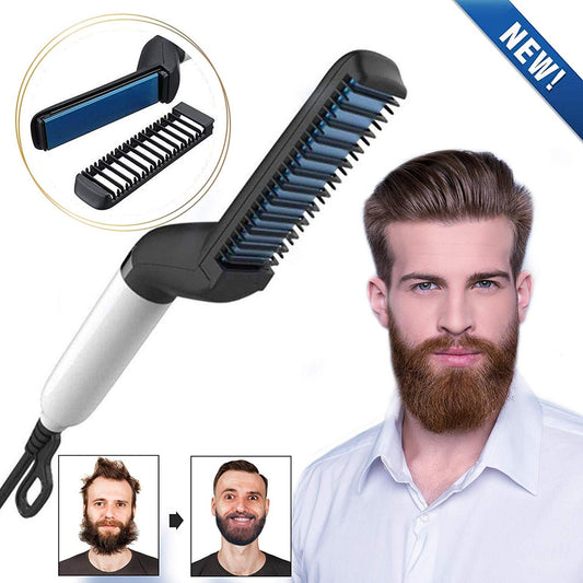 KIHO™ Men's Hair & Beard Straightener Brush