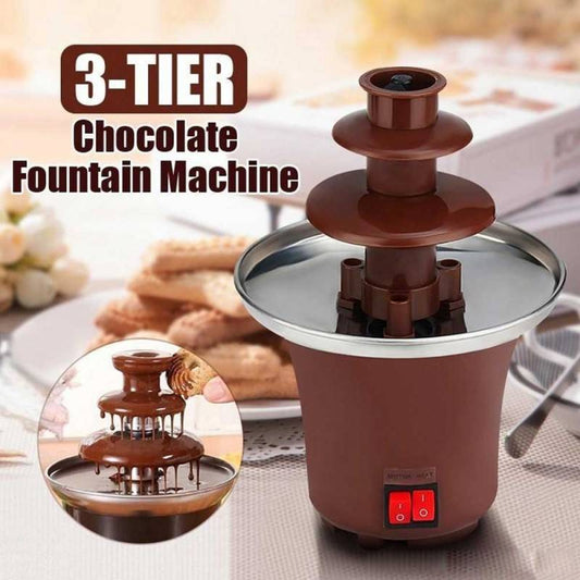 KIHO™ 3-Tier Stainless Steel Chocolate Fountain Machine